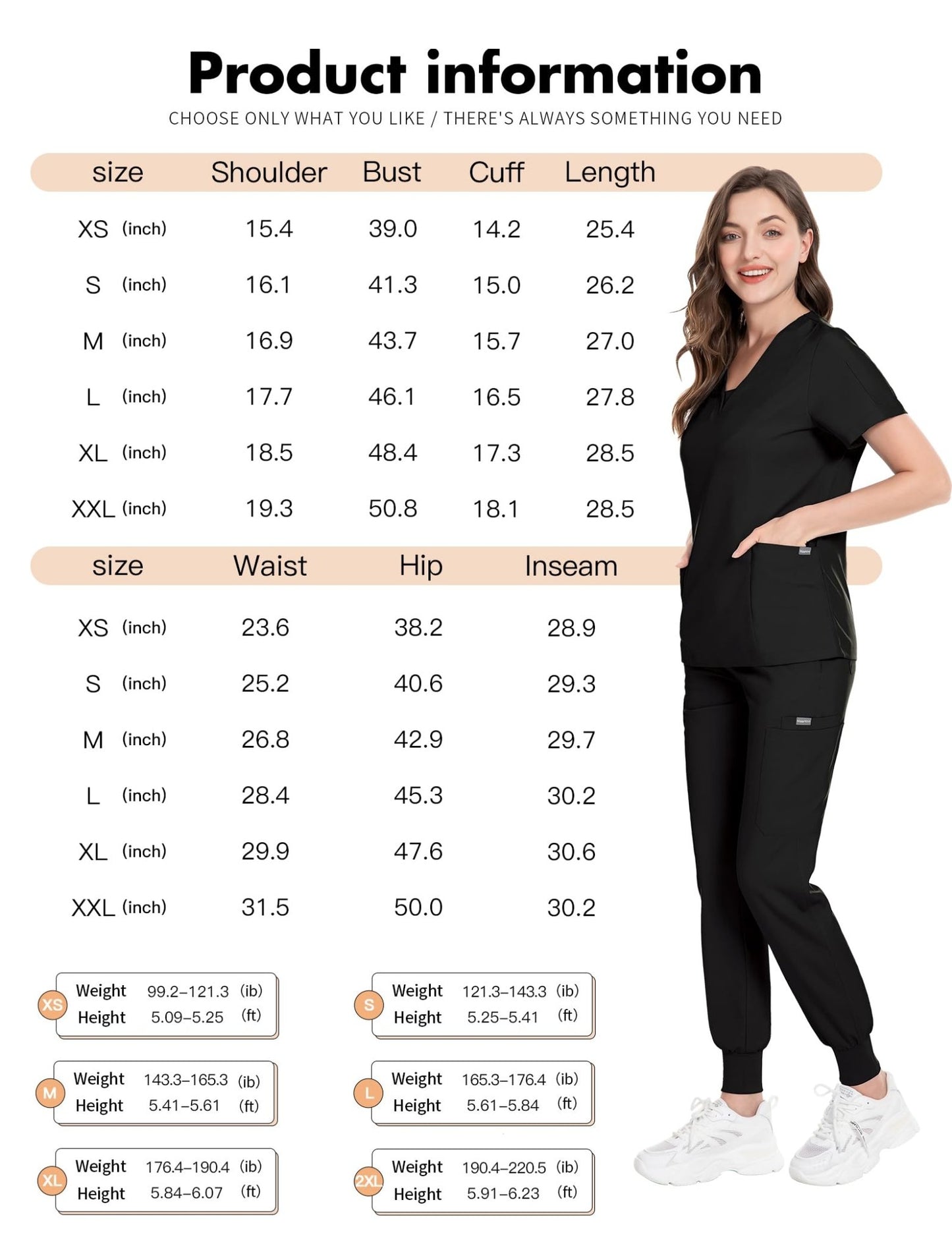 V - Neckland Jogger Scrub set - Nursecaresuites - Online Healthcare BoutiqueB0B31BFPPG