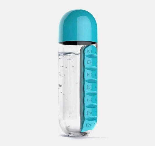 Pill Organizer Water Bottle - Nursecaresuites - Online Healthcare Boutique